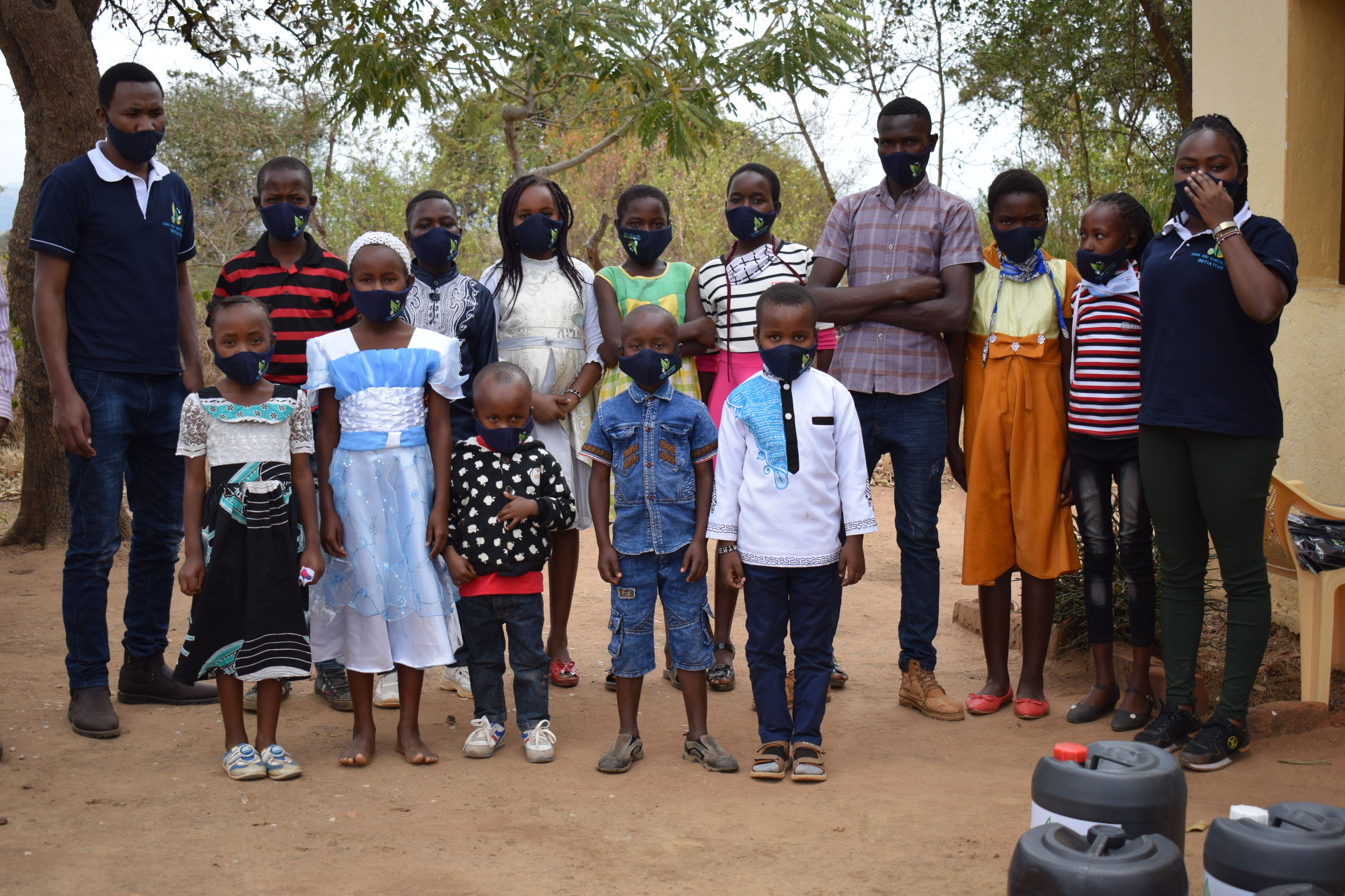 Community members during the COVID-19 intervention